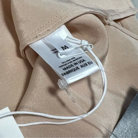 ๐ ARE YOU AM I Issi 100% Silk Mini Dress in Fawn - Picture 12 of 16